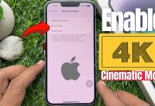 How to Enable 4K Cinematic Mode on iPhone 14