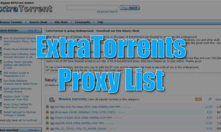 ExtraTorrent Proxy list